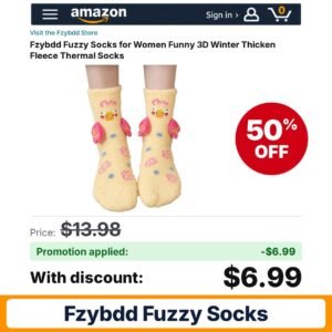 Fzybdd Fuzzy Socks Amazon promo code O9O96V58 – 50% off