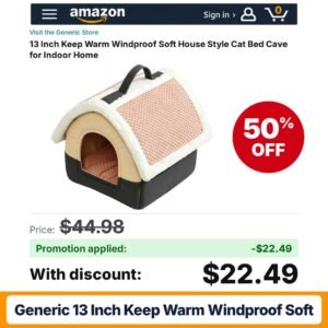 Generic 13 Inch Keep Warm Windproof Soft Amazon promo code HKQQLH8T – 50% off