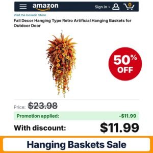 Generic Fall Decor Hanging Type Retro Artificial Amazon promo code F226KTJK – 50% off