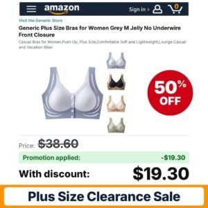 Generic Plus Size Bras Amazon promo code C2IIXN0B – 50% off