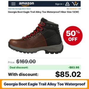 Georgia Boot Eagle Trail Alloy Toe Waterproof – 50% off