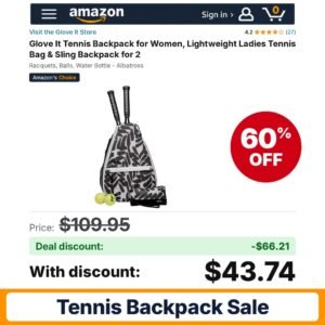 Glove It Tennis Backpack – 60% off