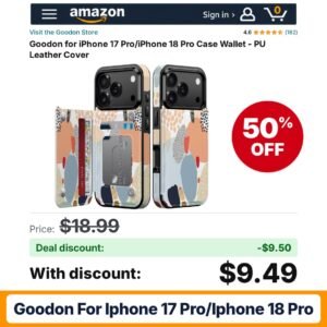Goodon for iPhone 17 Pro/iPhone 18 Pro – 50% off