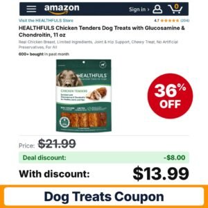 HEALTHFULS Chicken Tenders Dog Treats – 36% off