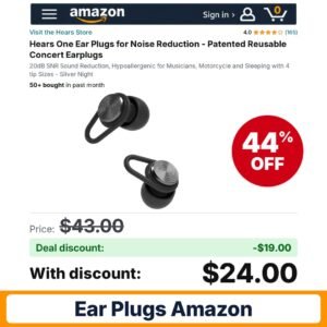 Hears One Ear Plugs – 44% off
