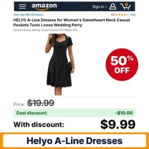 HELYO A-Line Dresses – 50% off