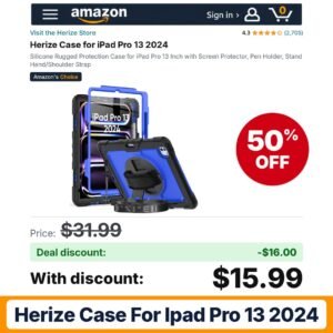 Herize Case for iPad Pro 13 2024 – 50% off
