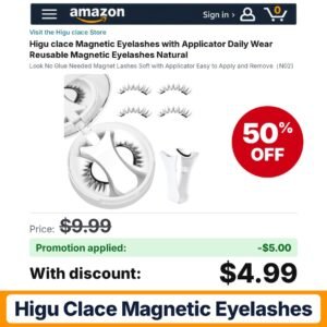 Higu clace Magnetic Eyelashes Remove（N02 Amazon promo code 4YNH7SPL – 50% off