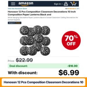 Honoson 12 Pcs Composition Classroom Decorations 10 – 70% off