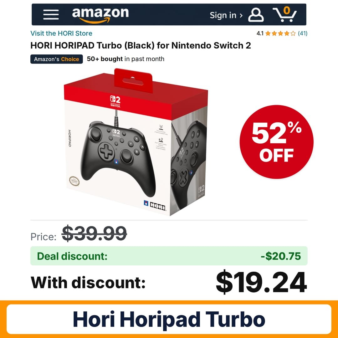 HORI HORIPAD Turbo – 52% off
