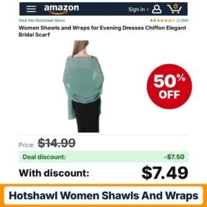 Hotshawl Women Shawls and Wraps – 50% off