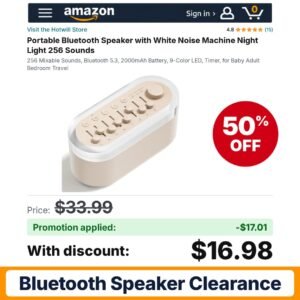 Hotwill Portable Bluetooth Speaker Amazon promo code LCOMW0LW – 50% off