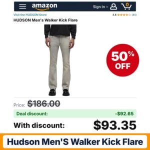 HUDSON Men's Walker Kick Flare – 50% off