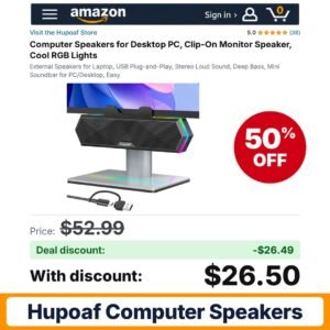 Hupoaf Computer Speakers – 50% off