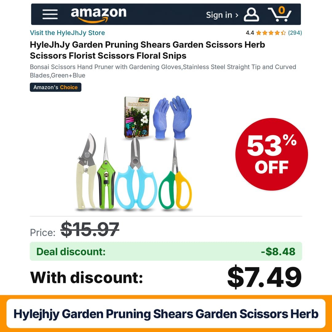 HyleJhJy Garden Pruning Shears Garden Scissors Herb – 53% off