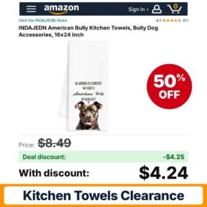INDAJEDN American Bully Kitchen Towels – 50% off