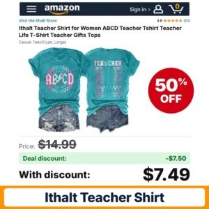 Ithalt Teacher Shirt – 50% off