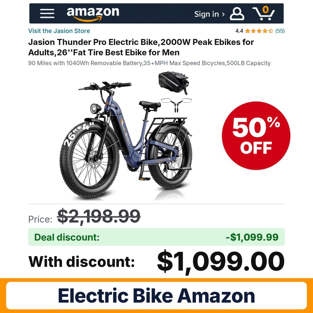 Jasion Thunder Pro Electric Bike – 50% off