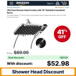 JDO Dual Shower Head Combo – 41% off