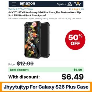 JHYYTUJTYP for Galaxy S26 Plus Case – 50% off