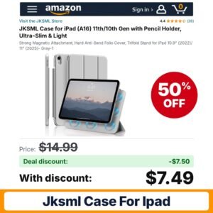 JKSML Case for iPad – 50% off
