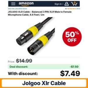 JOLGOO XLR Cable – 50% off
