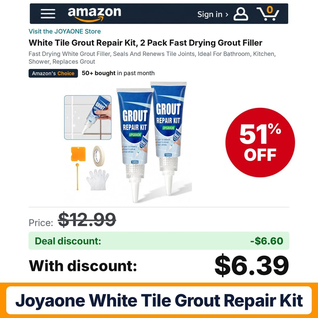 JOYAONE White Tile Grout Repair Kit – 51% off
