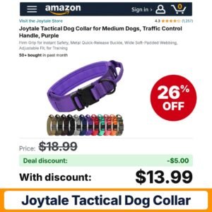 Joytale Tactical Dog Collar – 26% off