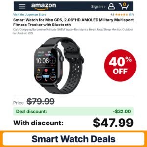 Jugeman Smart Watch for Men GPS – 40% off