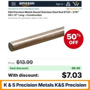 K & S Precision Metals K&S Precision – 50% off