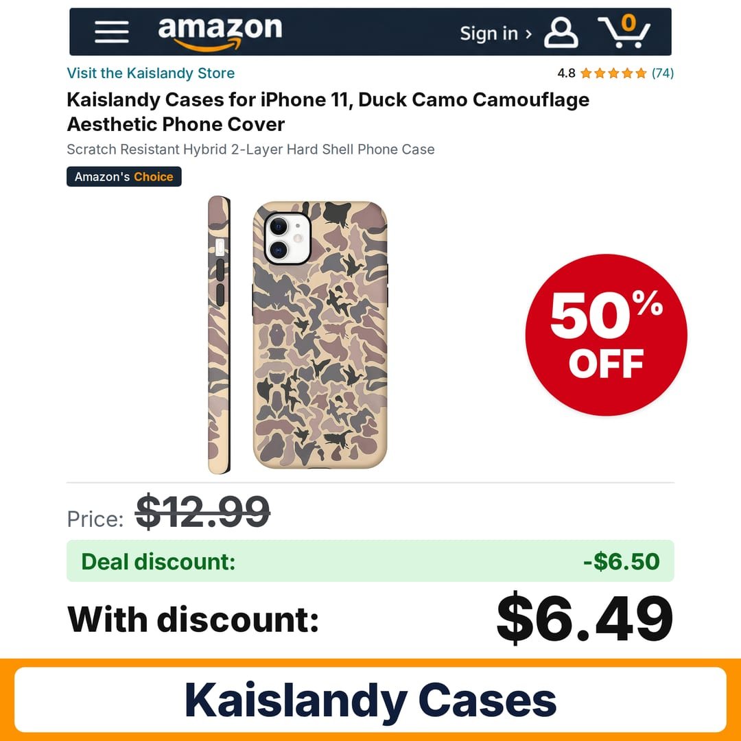 Kaislandy Cases – 50% off
