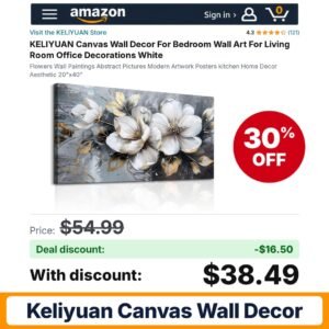 KELIYUAN Canvas Wall Decor – 30% off