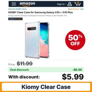 KIOMY Clear Case – 50% off