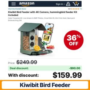 Kiwibit Bird Feeder – 36% off