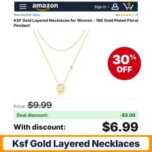 KSF Gold Layered Necklaces – 30% off
