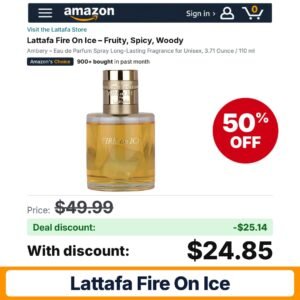 Lattafa Fire On Ice – 50% off