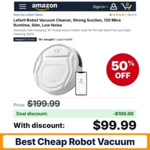 Lefant Robot Vacuum Cleaner – 50% off