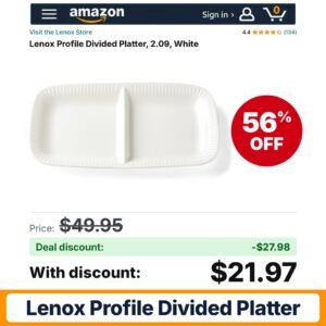 Lenox Profile Divided Platter – 56% off