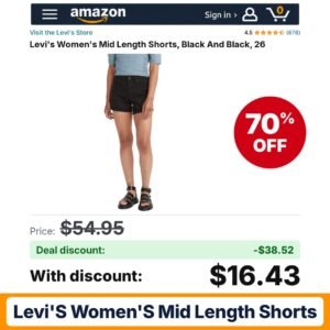 Levi's Women's Mid Length Shorts – 70% off