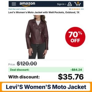 Levi's Women's Moto Jacket – 70% off
