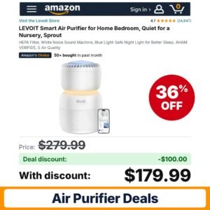 LEVOIT Smart Air Purifier – 36% off