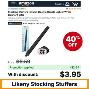 Likeny Stocking Stuffers Amazon promo code J2DI0L4S – 40% off
