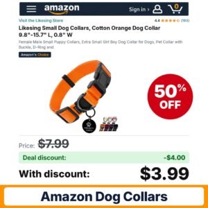 Likesing Small Dog Collars – 50% off