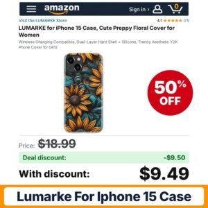 LUMARKE for iPhone 15 Case – 50% off