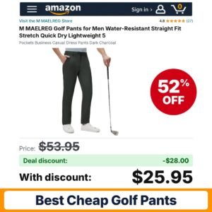 M MAELREG Golf Pants – 52% off