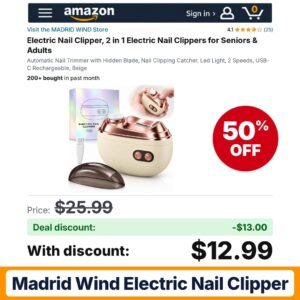 MADRID WIND Electric Nail Clipper – 50% off