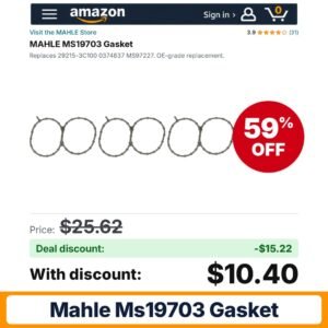 MAHLE MS19703 Gasket – 59% off