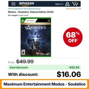 Maximum Entertainment Modus - Soulstice – 68% off