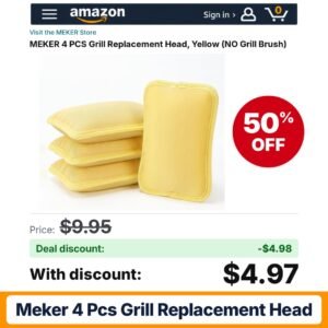 MEKER 4 PCS Grill Replacement Head – 50% off