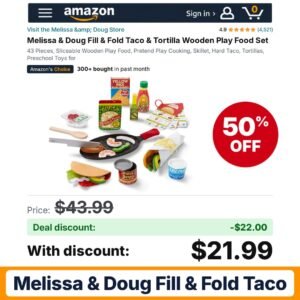 Melissa & Doug Fill & Fold Taco – 50% off